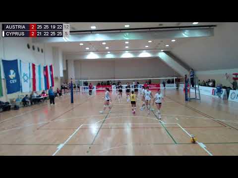 11.1.2026., CEV ECQ U18 W - MEVZA, 5th - 7th place, Austria – Cyprus