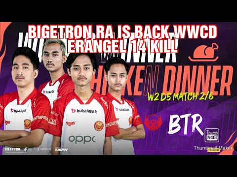 BTR RA WWCD 14 KILL VS DG VS EVOS ERANGEL ZUXXY UGAL-UGALAN - PMPL ID PUBGM