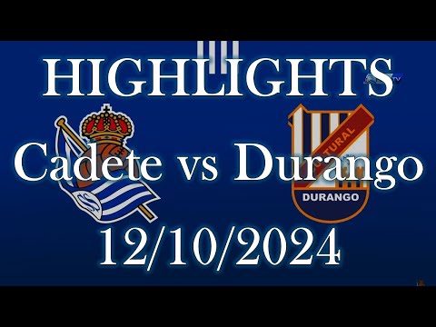 HIGHLIGHTS | Real Sociedad Cadete vs SCD Durango sub16 | Liga Vasca Cadete J6 (12/10/2024)