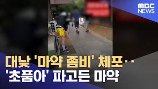 대낮 '마약 좀비' 체포‥'초품아' 파고든 마약 (2026.06.24/뉴스25/MBC)