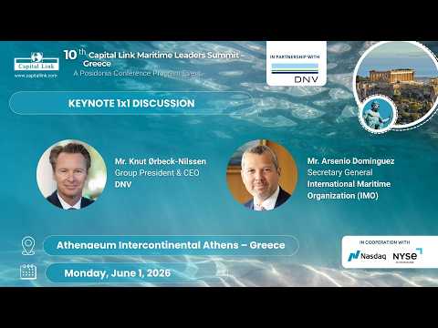 10th Capital Link Maritime Leaders Summit – Greece | Keynote 1x1 Discussion