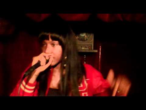 Deena Jonez Live performance at the BQE Hip Hop Shop