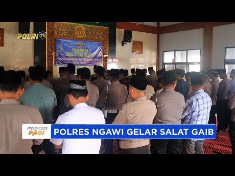 POLRES NGAWI GELAR SALAT GAIB UNTUK KORBAN BENCANA SUMATERA &amp; ERUPSI SEMERU