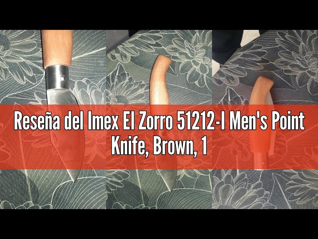 Vídeo relacionado con Imex El Zorro 51216-I - Navaja Punta, Color marrón, 6 cm