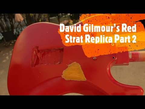 David Gilmour's 'Red Strat' Replica Part 2: Building/Relicing the guitar body