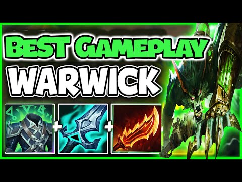 Best gameplays  For Warwick Top lane 100% attack speed ! insane kills ! Epic Gameplay