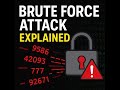 Cybersecurity 101: Brute Force Attacks EXPLAINED