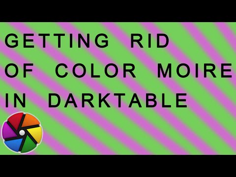How to quickly remove color moire in darktable