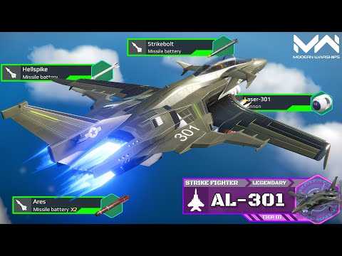 New Futuristic Strike Fighter! AL-301 Review and Gameplay! 