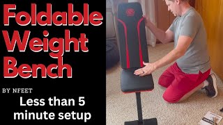 Unboxing & Testing: Nfeet Adjustable Weight Bench - Foldable Workout Bench For Home Gym!
