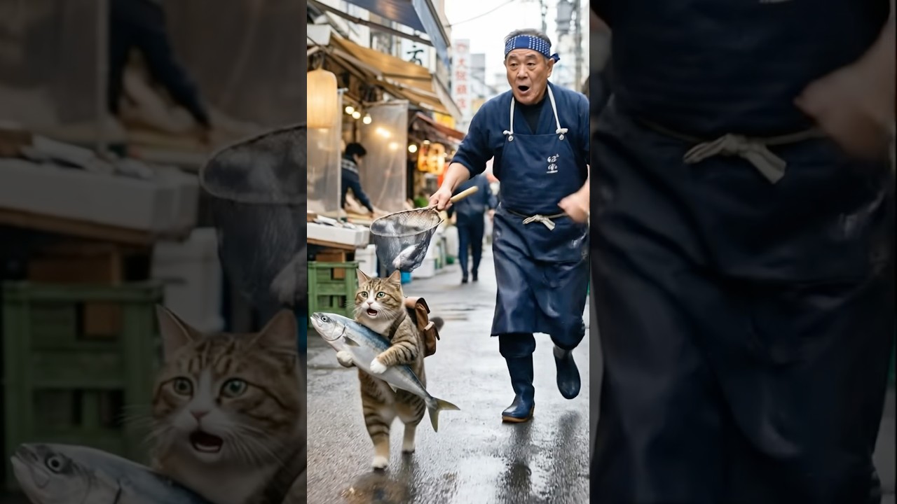 ネッコさんの初めてのアルバイト #猫 #動物 #かわいい #癒し #ai