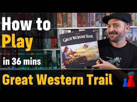 How to play Great Western Trail : Second edition boardgame - Full teach + Visuals - Peaky Boardgamer