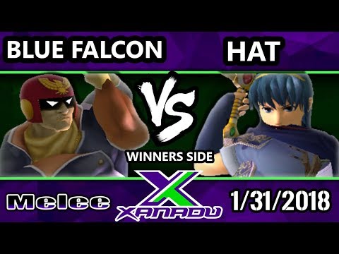 S@X 239 Melee - Blue Falcon (Captain Falcon) Vs. Hat (Marth) - Smash Melee Winners Bracket - SSBM