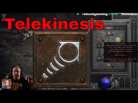 D2R Skills & Abilities - Telekinesis (Sorceress Lightning Spells)