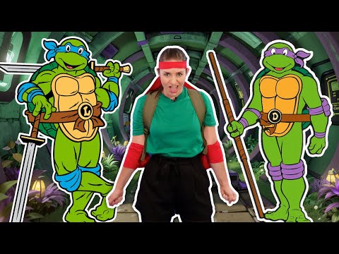 Teenage Mutant Ninja Turtles Exercise for Kids | Ninja Workout for Children | Indoor PE Lesson