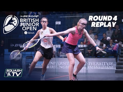 Squash: Dunlop British Junior Open 2020 - Glass Court Rd 4