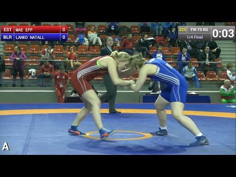 Quarterfinal FW - 75 kg: Epp MAE (EST) df. Natallia LANKO (BLR) by TF, 10-0