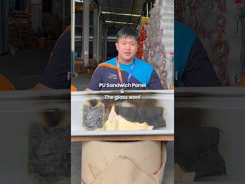 Last time, we put our insulation through the flame test. 🔥 This time… PU vs Glass Wool. 👀
