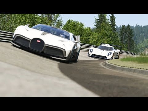 Bugatti Divo Cockpit vs Ultima RS 2020 at Nordschleife