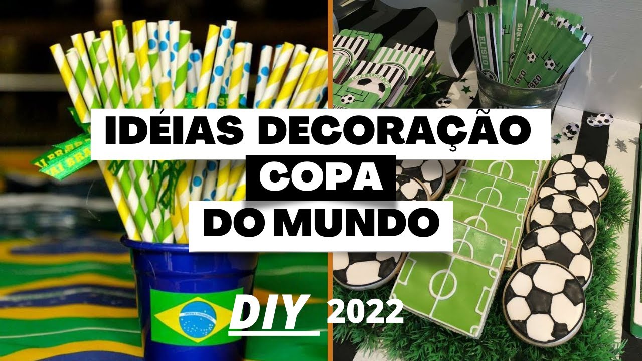 DIY -IDÉIAS DE DECORAÇÃO COPA DO MUNDO 2022 #copadomundo #decoraçao