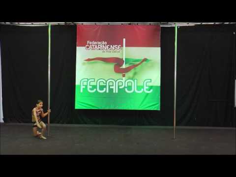 Campeonato Catarinense de Pole Sport Fecapole 2016 Clara Pacheco Ouro Categoria Baby