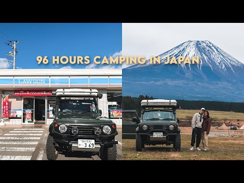 Winter Camping in Japan for 96 Hours | Mt. Fuji / Jimny / Conbini Food