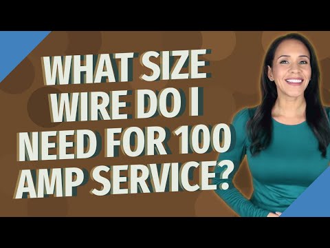 image-What size wire do I need for a 100 amp underground service?