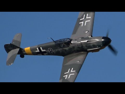 4Kᵁᴴᴰ Messerschmitt Bf 109 G-6 "Schwarze 8" Display - Original DB605 REAL LUFTWAFFE SOUND !!