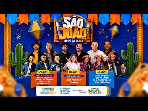 🔥 AO VIVO | SÃO JOÃO NO PÉ DA SERRA 2026 – Direto de Serra Branca/PB | Cobertura Completa
