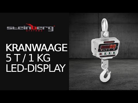Video - Kranwaage - 5 t / 1 kg - LED
