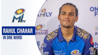 MI describe Rahul Chahar in One Word | चाहर पर एक शब्द | Mumbai Indians