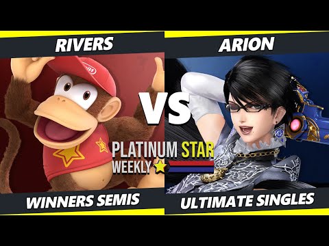 PSW S15:W11 Winners Semis - Rivers (Diddy Kong) Vs. Arion (Bayonetta) SSBU Ultimate Tournament