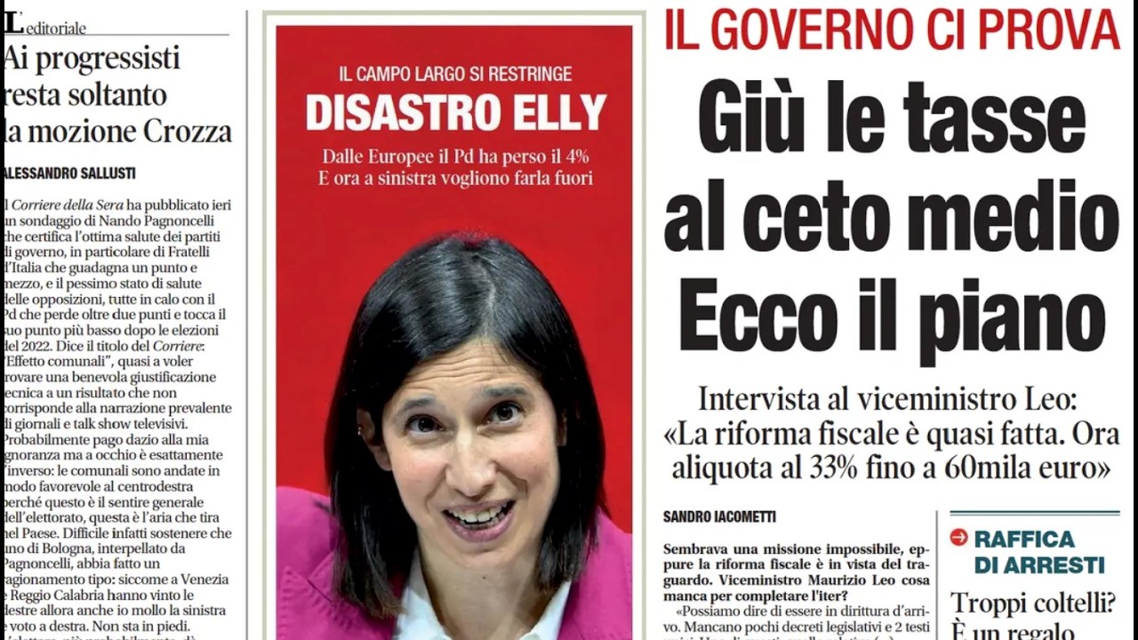 RASSEGNA STAMPA 31 MAGGIO 2026. QUOTIDIANI NAZIONALI ITALIANI  PRIME PAGINE DEI GIORNALI DI OGGI