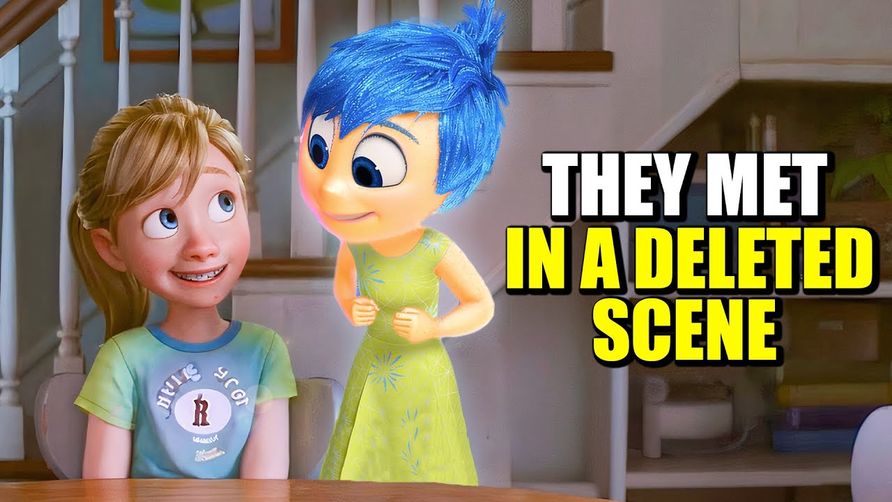 The original plot of Inside Out of Riley and Joy meeting