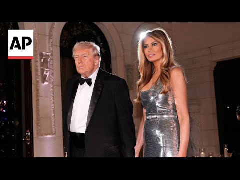 President Trump attends New Year's Eve party at Mar-a-Lago