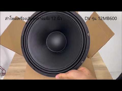 ดอกลำโพงพีเอ 12นิ้ว DAVID AUDIO รุ่น12MB600 กำลังขับ 600วัตต์ แม่เหล็กใหญ่ 190x20 mm.ความต้าน 8โอห์ม