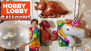 Hobby Lobby Balloon Shopping INFLATING Our New Balloons Review