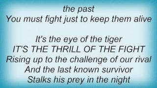 Sage Francis - Eye Of The Tiger Lyrics