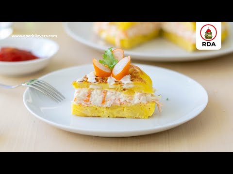 TORTILLA de PATATAS RELLENA de TXAKA - Pinchos Fáciles #92