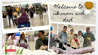 Welcome to uk | Mom and dad visiting uk for the first time 🇬🇧| From Delhi to London |dream came true