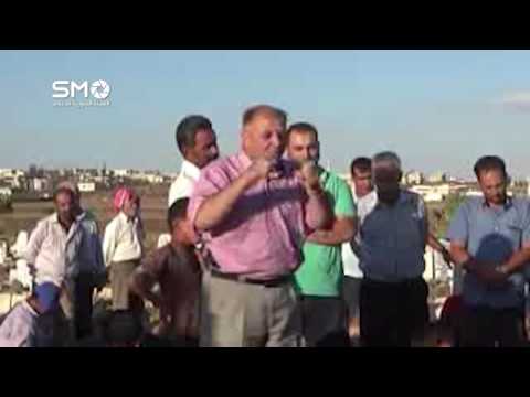 كلمة الأمبن العام لوزارة الادارة المحلية فاروق أبو حلاوة عن يعقوب العمار بعد مراسم الدفن