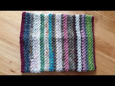 Anleitung: Mein Reste - Projekt : Decke, Cowl und Co. mit einfachem Decken-Muster häkeln