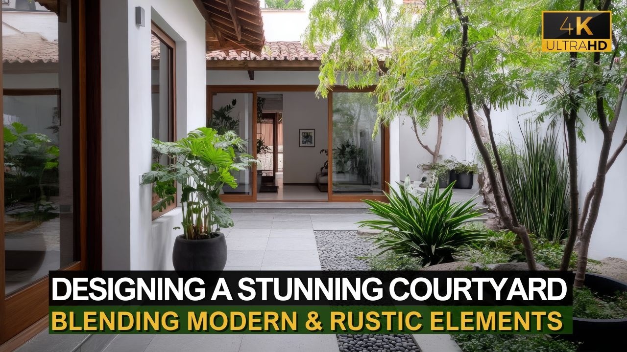 Designing a Stunning Courtyard: Blending Modern and Rustic Elements in Your Home