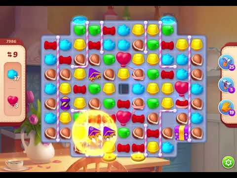 HomeScapes Level 7986 no boosters (15 moves)