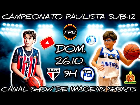 #AOVIVO - CAMPEONATO PAULISTA U12 SÃO PAULO (69) X (74) PINHEIROS  - 26.10.25