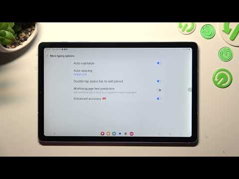 How to Enter Text Correction Options on Samsung Galaxy Tab s6 Lite 2022 - Samsung Keyboard & GBoard