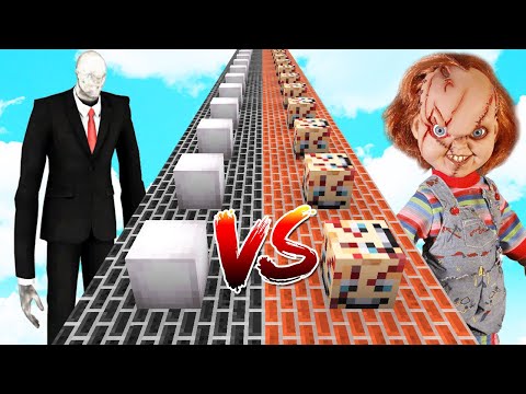 KATİL BEBEK CHUCKY ŞANS BLOK VS SLENDERMAN ŞANS BLOK - Minecraft