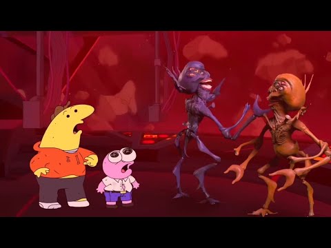 Alien Cop Abduction Escape Scene - Smiling Friends S2:EP6