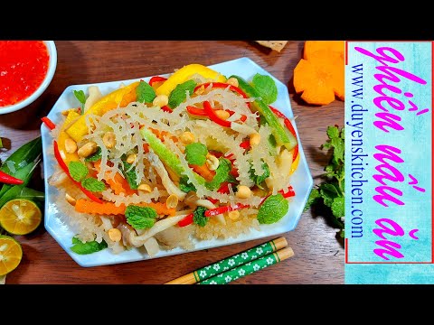 Cách Làm Gỏi 7 Sắc Cầu Vồng | Gỏi Rong Sụn Chay | Món Ăn Chay By Duyen's Kitchen | Ghiền nấu ăn