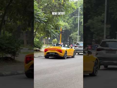 New entry alert!! Ft. MG Cyberster in nuclear yellow shade #viralvideo #viral #shorts #trending
